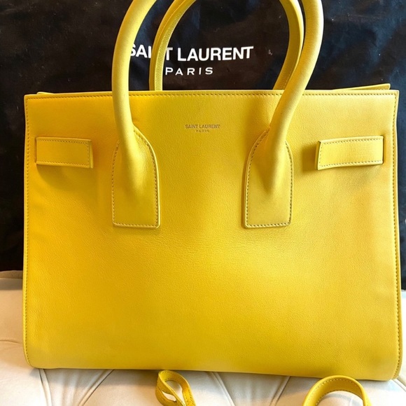 Saint Laurent Handbags - Saint Laurent Leather Satchel Bag